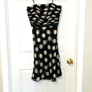 Ann Taylor strapless silk dress